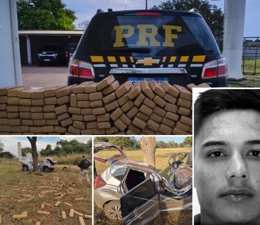 PRF intercepta carga de 445,2 kg de maconha que seguia para Votuporanga; motorista morre