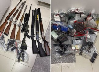 PF apreende armas em Rio Preto durante operação contra garimpo ilegal e lavagem de dinheiro