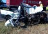 Motorista fica preso nas ferragens após colisão frontal na BR-153 em Onda Verde