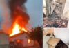 Incêndio destrói residência no distrito de Simonsen