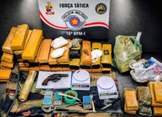 Casal é preso com mais de 40 kg de drogas em Votuporanga