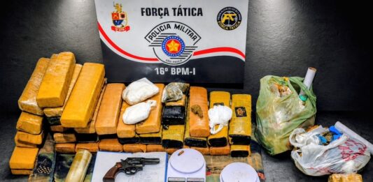 Casal é preso com mais de 40 kg de drogas em Votuporanga