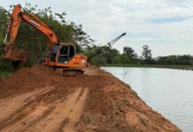 Nova etapa do desassoreamento da Represa Municipal entra na reta final em Votuporanga