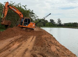 Nova etapa do desassoreamento da Represa Municipal entra na reta final em Votuporanga