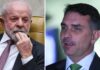 Atlas: Lula tem 52,5% de rejeição contra 49,6% de Flávio Bolsonaro
