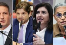 Real Time: Derrite lidera corrida ao Senado em SP, seguido por André do Prado, Tebet e Marina