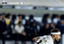 Neymar lamenta problema na coxa e detona campo do Santos: “Pior gramado que a Vila já teve”