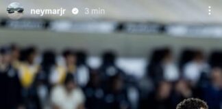 Neymar lamenta problema na coxa e detona campo do Santos: “Pior gramado que a Vila já teve”