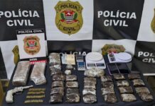 DISE de Votuporanga prende traficante e apreende drogas de alto valor, arma e munições