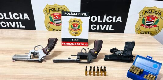 DISE apreende armas e munições durante operação em Fernandópolis