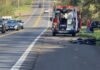 Colisão entre carro e motocicleta deixa feridos na Rodovia Feliciano Sales Cunha