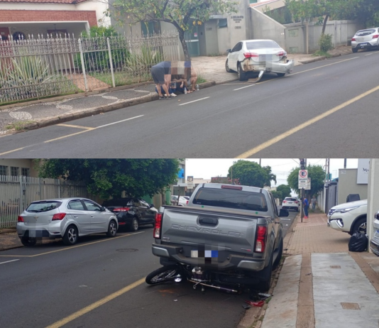 Motociclista fica gravemente ferido em acidente no centro de Votuporanga