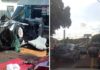 Motorista fica presa às ferragens após capotamento em avenida de Jales