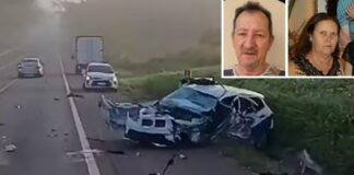 Acidente entre carro que transportava pacientes e carreta deixa dois mortos e dois feridos em José Bonifácio