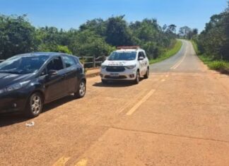 Homem é preso suspeito de agredir e tentar jogar mulher de ponte em estrada vicinal