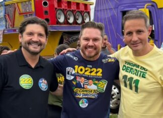 Campetti participa de carreata com candidatos ao Senado em Olímpia