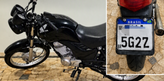 Homem é preso por adulterar placa de motocicleta para escapar de radares em Votuporanga