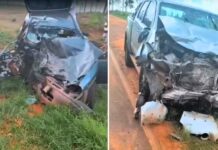 Acidente entre carro e caminhonete deixa cinco mortos em rodovia de Piacatu
