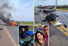 Colisão entre carro e moto deixa três mortos em rodovia de Santo Antônio do Aracanguá