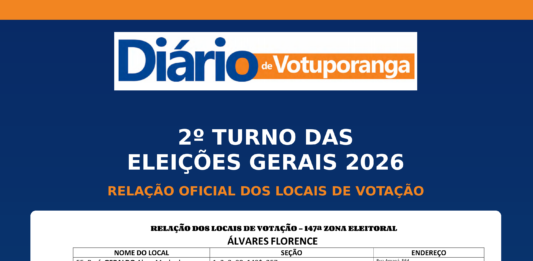 Eleições 2026: Votuporanga vai às urnas neste domingo para o 2º turno