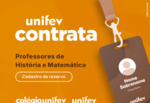 Colégio Unifev contrata docentes nas áreas de Matemática e História