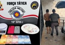 Força Tática captura procurado por tráfico e apreende cocaína em Votuporanga