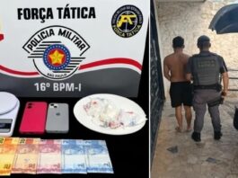 Força Tática captura procurado por tráfico e apreende cocaína em Votuporanga