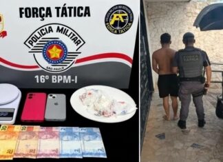 Força Tática captura procurado por tráfico e apreende cocaína em Votuporanga