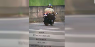 Radar flagra motociclista a 247 km/h em rodovia de Birigui