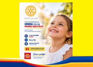 Rotary mobiliza Votuporanga em ação de conscientização e vacinação contra a poliomielite